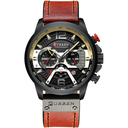 Luxury Watch For Men Quartz Chronograph Waterproof