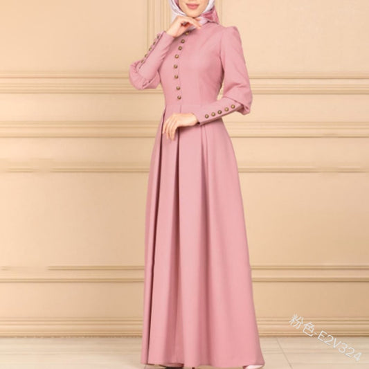 Adult Muslim Long Dress Abayas for Women Arabic Islamic Clothing