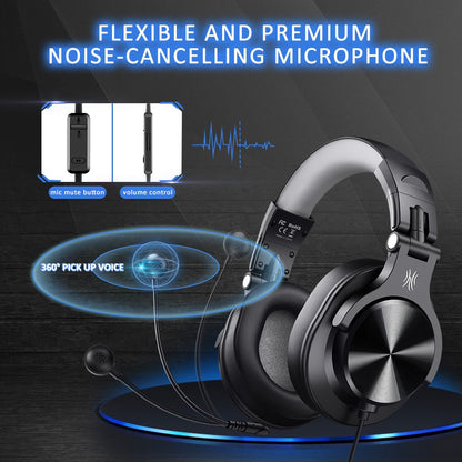 Headset Gamer 3.5mm Over-Ear Stereo Gaming Headphones