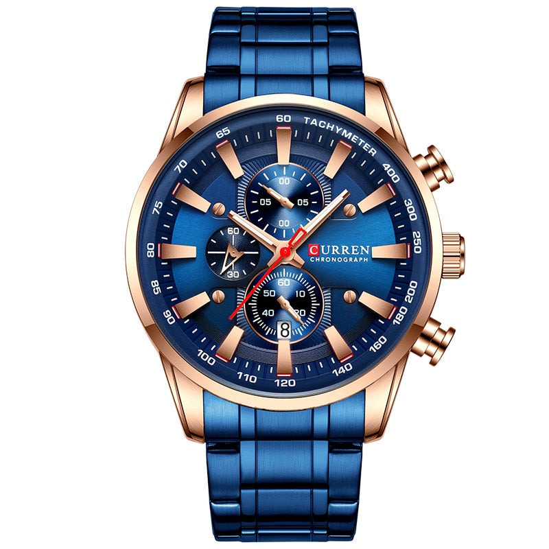 Men’s Watch Sport Waterproof Wrist Watches Chronograph Date