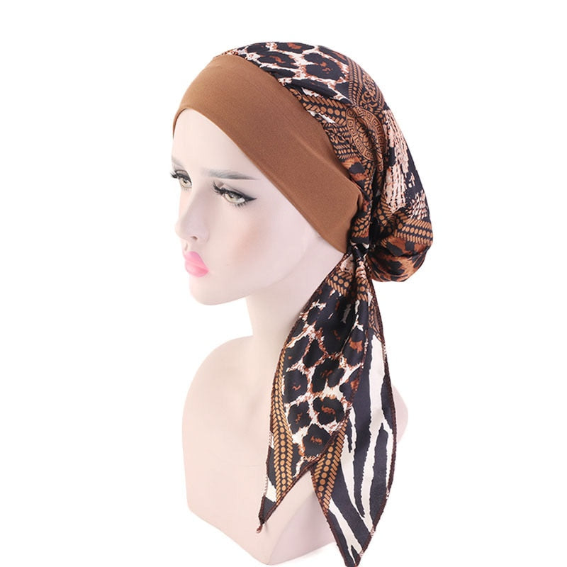 Muslim head scarf turban bonnet ready to wear