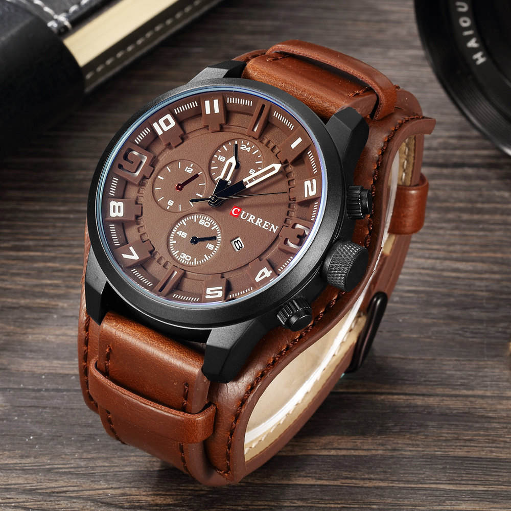 Top Brand Luxury Mens Watches Male Clocks Date Sport CURREN - Alicetheluxe