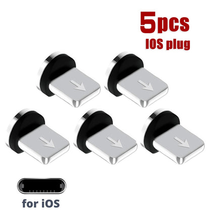 5 Pcs 360 Rotation Magnetic Tips For Mobile Phone Easy Operate Durable