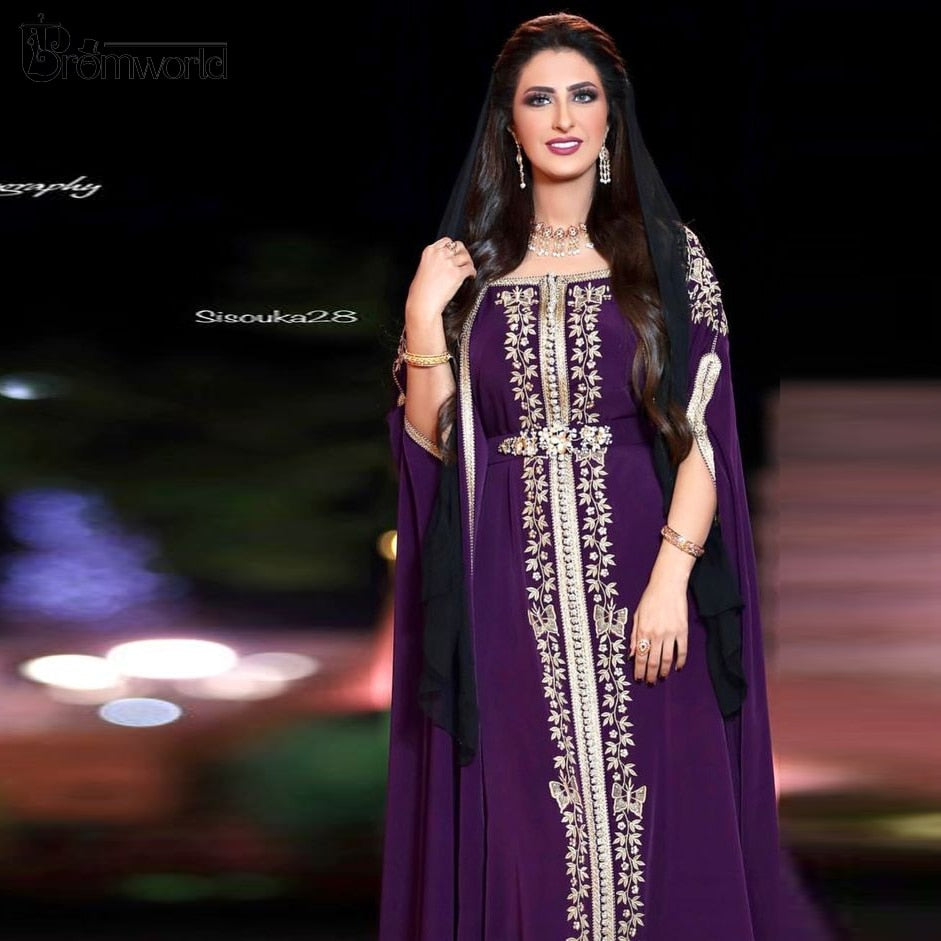 Arabic Purple Prom Dresses