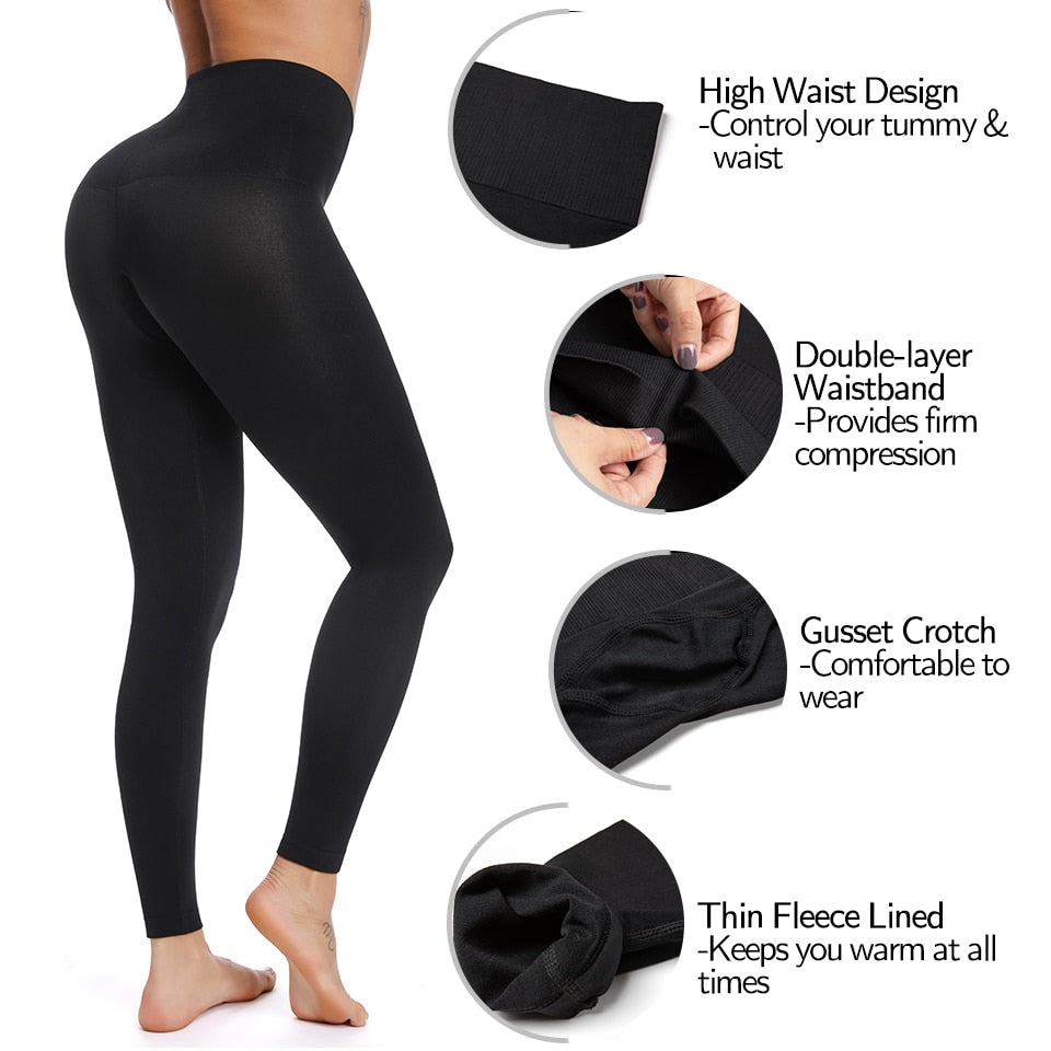 High Waisted Jeggings Tummy Control Panties