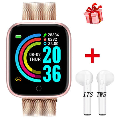 I5 Smart Watch Sports Pedometer Heart Rate Blood Pressure - Alicetheluxe