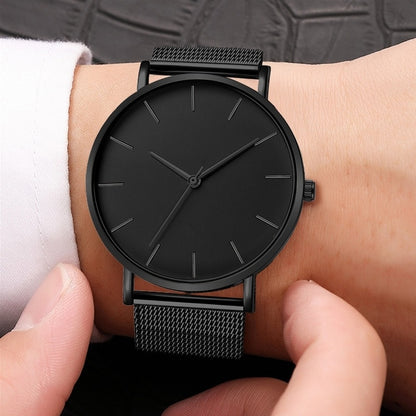 Ultra-thin Rose Gold Watch Minimalist Mesh Women Watch - Alicetheluxe