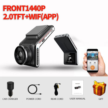 Front and rear 1080p 2 camera Lens Night Vision 24H Parking Monitor