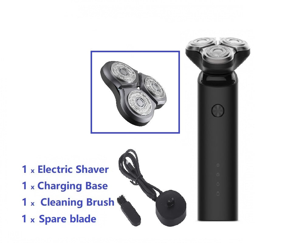 Electric Shaver Beard Trimmer Rechargeable washable 3D head Dual Blade