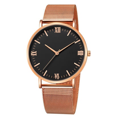 Ultra-thin Rose Gold Watch Minimalist Mesh Women Watch - Alicetheluxe