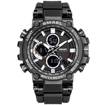 SMAEL 1803 Sport Watch Men Waterproof 5Bar Dual Time - Alicetheluxe