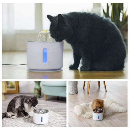 Cat Water Fountain Dog Drink Bowl Active Carbon Filter Automatic Pet