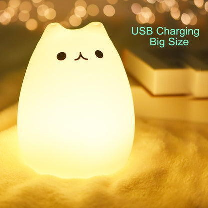 Cat Lamp Decoration Room LED Night Light For Baby Kids