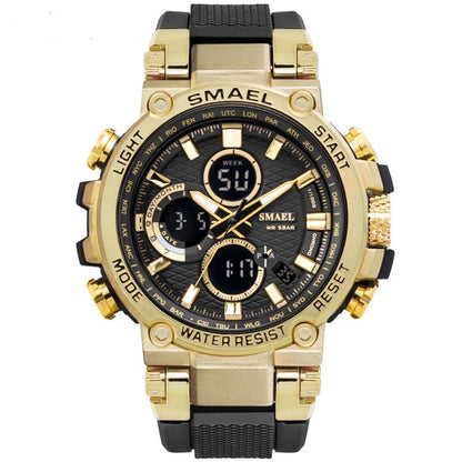 SMAEL 1803 Sport Watch Men Waterproof 5Bar Dual Time - Alicetheluxe