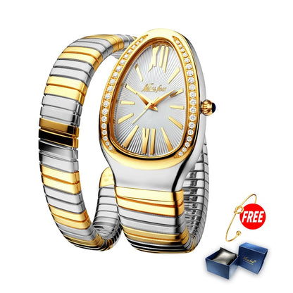 Women's Watches Snake Shape Luxury Wrist Watch For Women