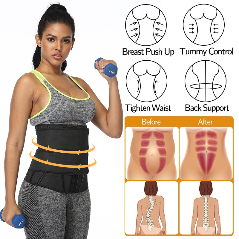 Boned Latex Waist Trainer Corsets for Women Weight Loss