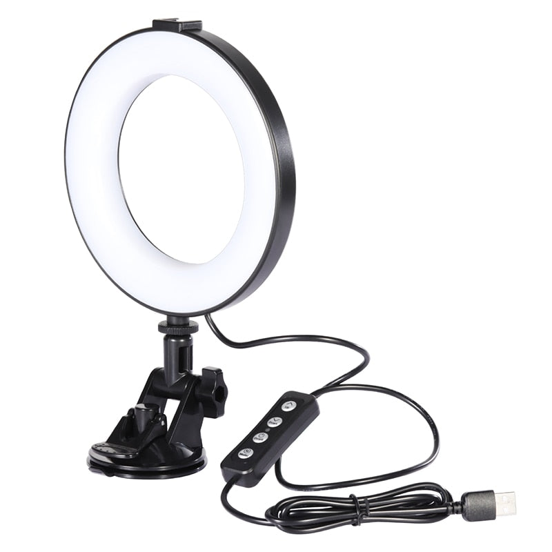 Ring Light Led Video Conference with Suction cup Laptop