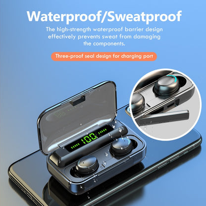 TWS Bluetooth 5.0 Earphones 2200mAh Charging Box 9D Stereo