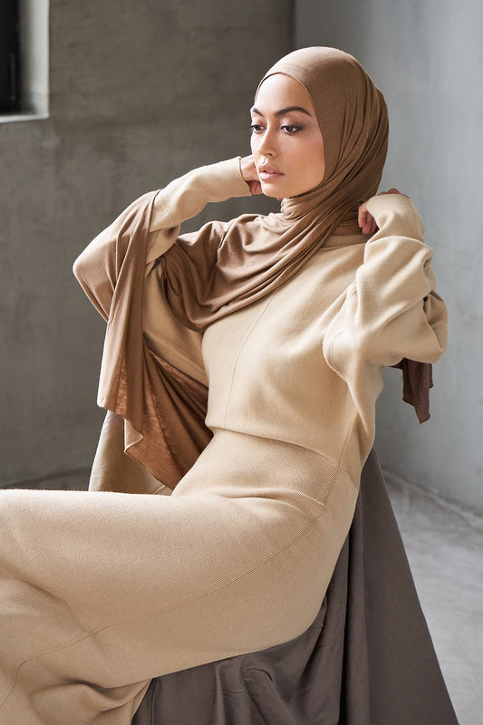 Muslim Women Hijab Solid Color Head Wrap Scarf