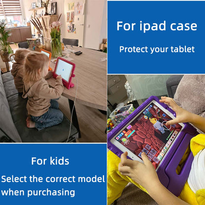 Case for ipad full body cover Handle stand case for kids