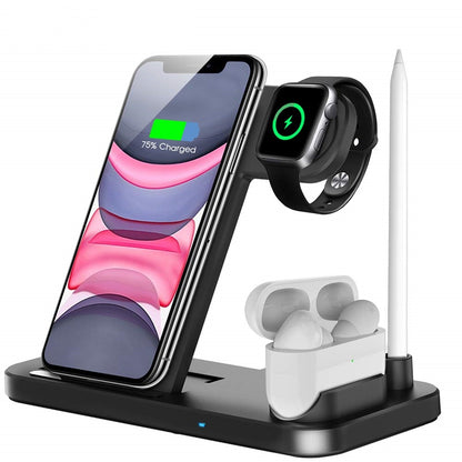 15W Qi Fast Wireless Charger Stand For iPhone 11 XR X 8 Apple