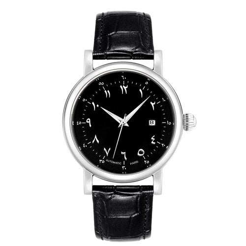 Arabic Watch Automatic Men Wristwatch Arab Numerals