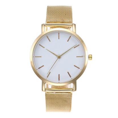 Ultra-thin Rose Gold Watch Minimalist Mesh Women Watch - Alicetheluxe