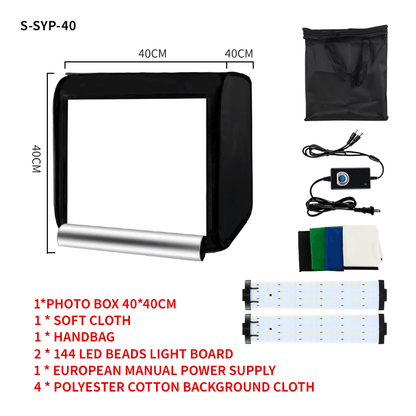 Home Photo Studio Box 40cm/60cm Led Lightroom