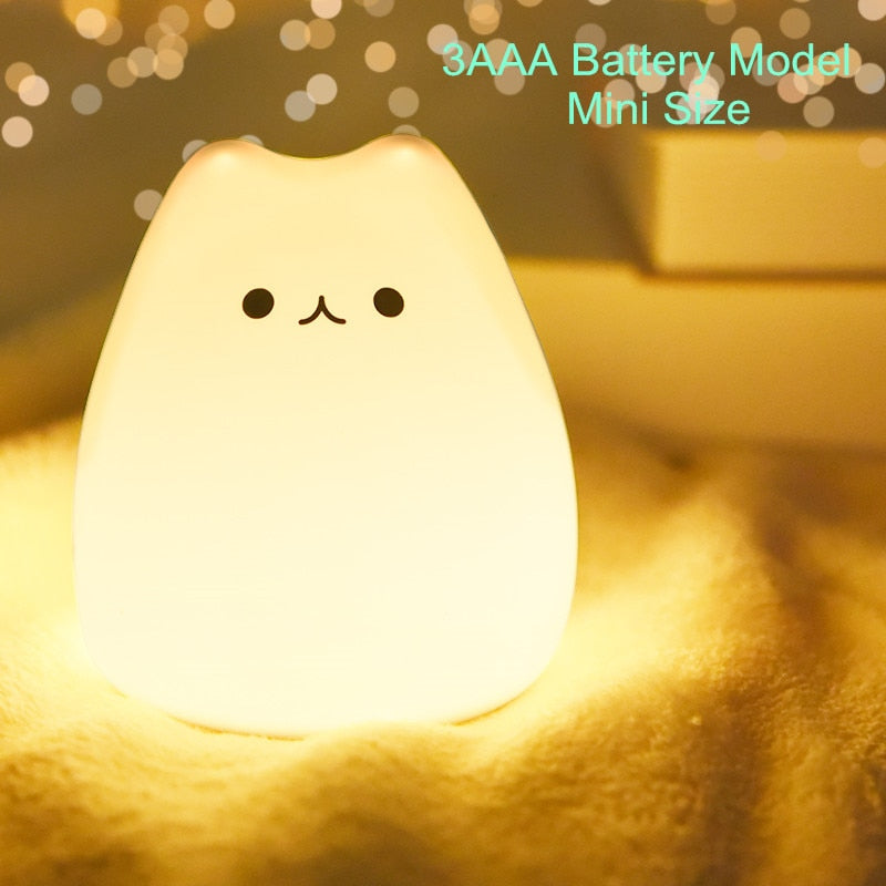 Cat Lamp Decoration Room LED Night Light For Baby Kids