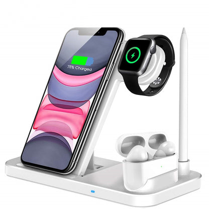 15W Qi Fast Wireless Charger Stand For iPhone 11 XR X 8 Apple