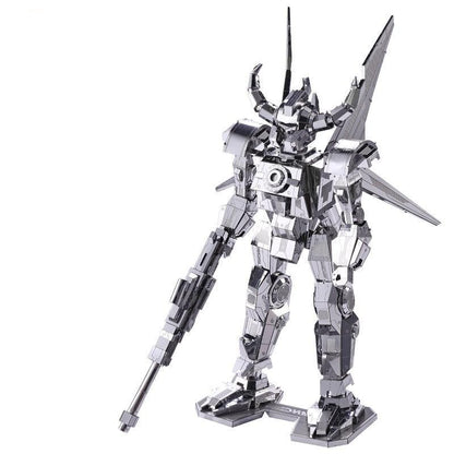 Metal puzzle Crescent Blade Armor Robot Assembly metal Model kit DIY 3D puzzle toys - Alicetheluxe