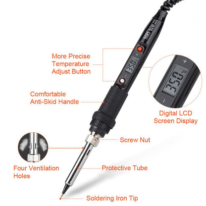 Electric soldering iron 80W LCD Digital Display Adjustable temperature