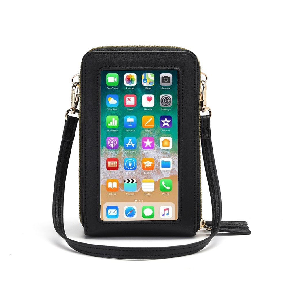 Cellphone Purse Touch Screen Bag RFID Blocking Wallet Shoulder Handbag