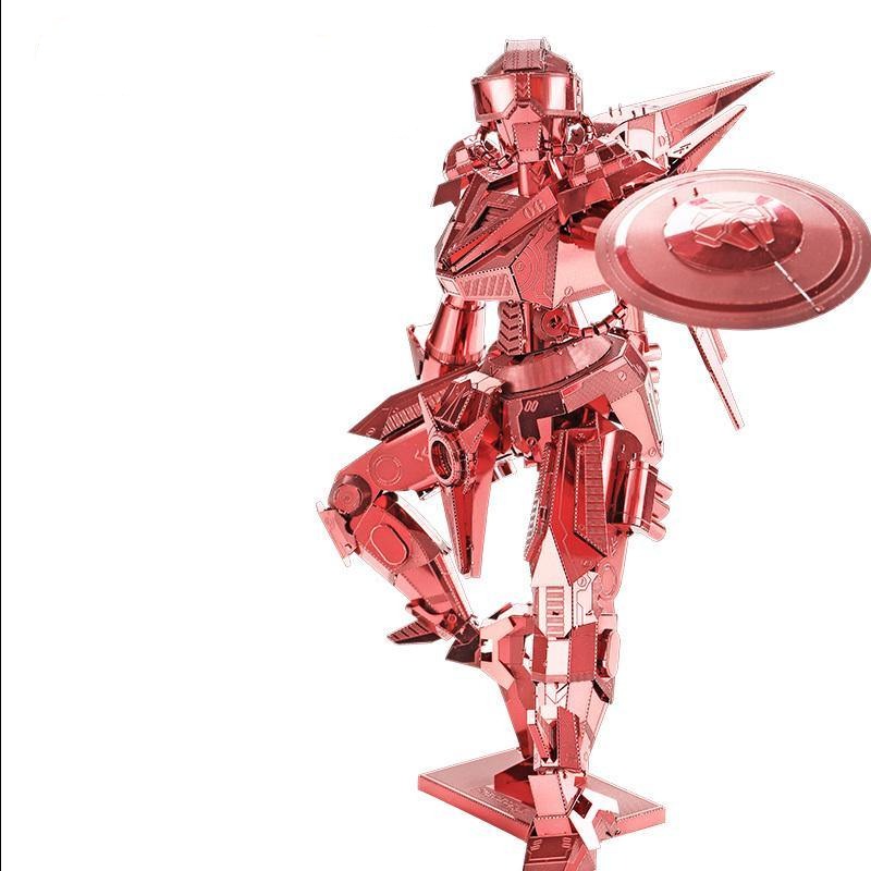 Metal puzzle Crescent Blade Armor Robot Assembly metal Model kit DIY 3D puzzle toys - Alicetheluxe