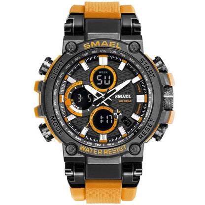 SMAEL 1803 Sport Watch Men Waterproof 5Bar Dual Time - Alicetheluxe