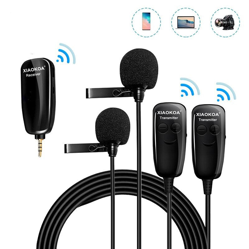 Wireless Microphone Recording Iphone Ipad PC Android DSLR microphone