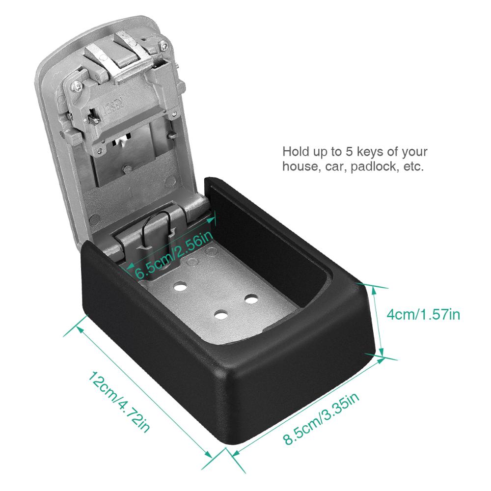 Durable Key Storage Lock Box Wall Mounted Safety Key