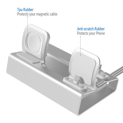 Aluminum 3in 1 Charging Dock For iPhone 12 Pro Mini 11 XR XsMax 8 7