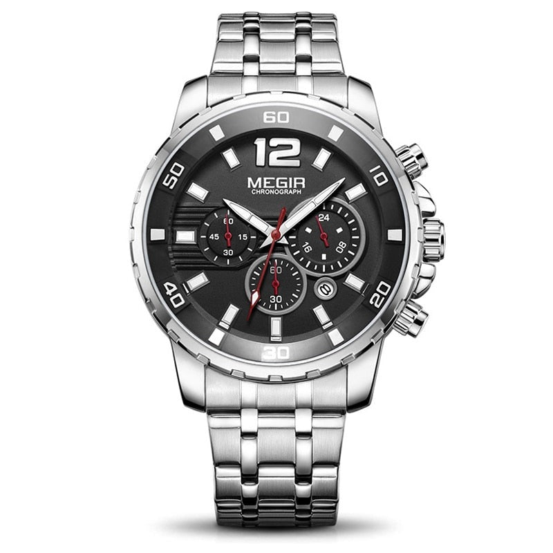 Chronograph Sport Mens Watches Full Steel