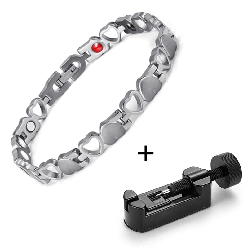 Stainless Steel Health Care Magnetic Bracelet Hand Chain For Women