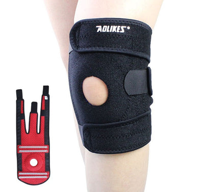 1PCS Spring Adjustable Sports Leg Knee Support Brace Wrap Pads