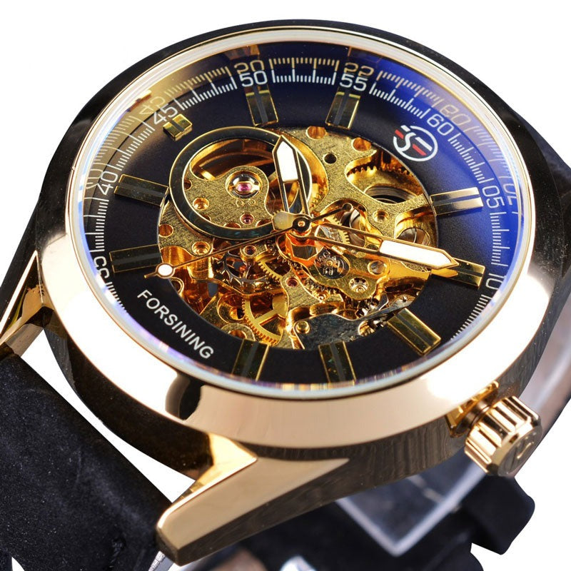 Automatic Men Mechanical Wrist Watch Skeleton Luminous Clock