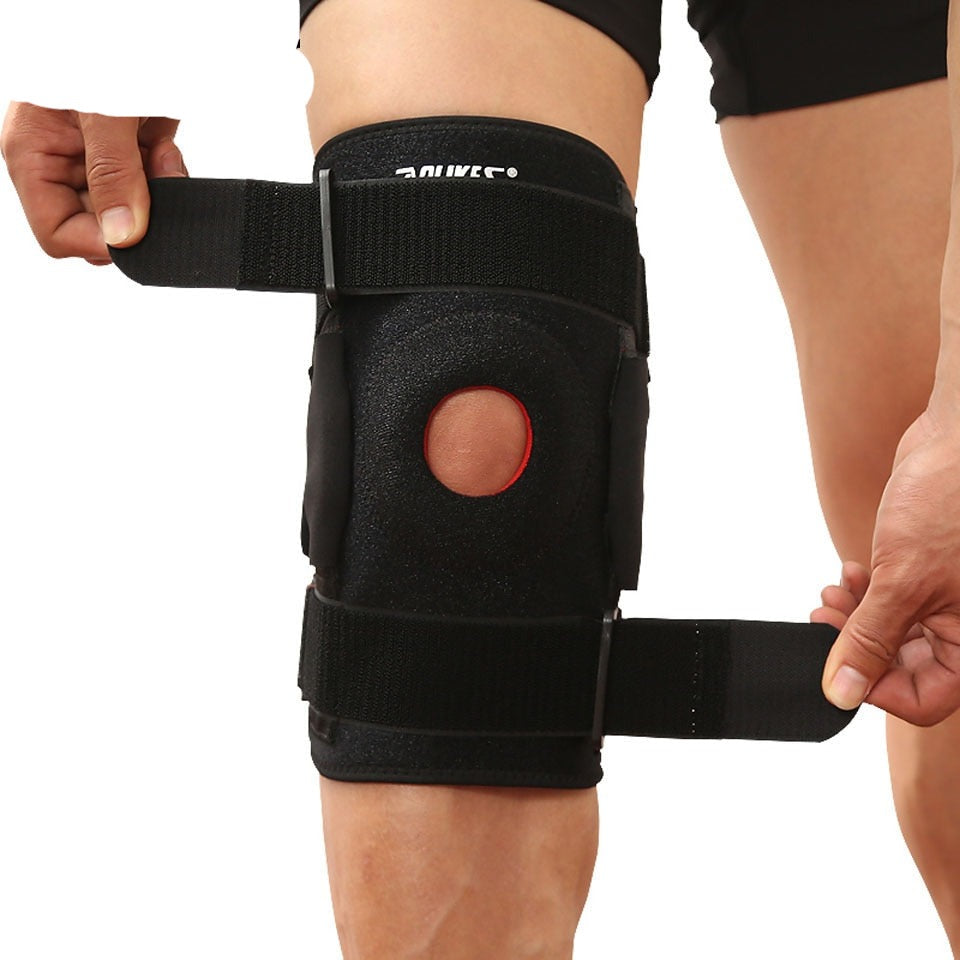 Knee Support Protector With Removable Aluminum Plate 4 Straps