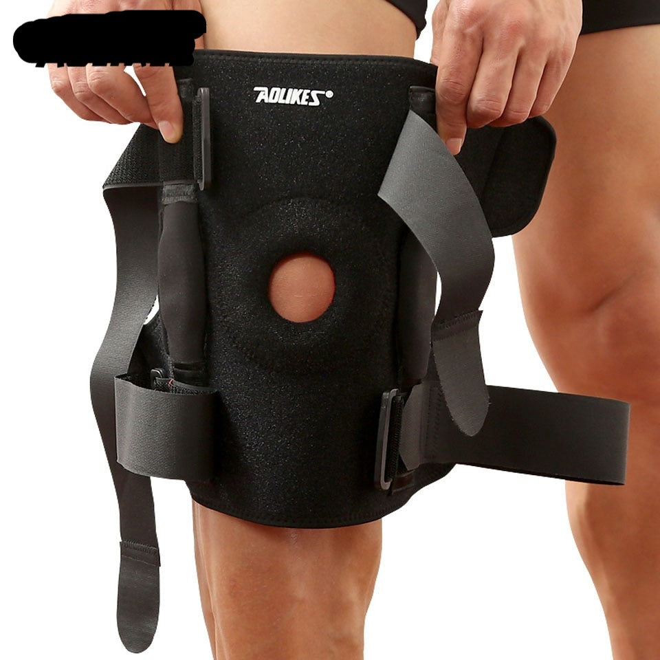 Knee Support Protector With Removable Aluminum Plate 4 Straps