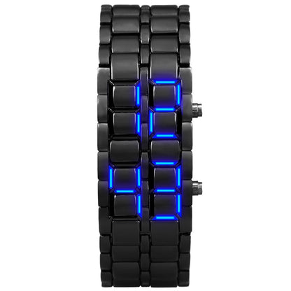 Youth sport watch waterproof electronic second generation binary LED