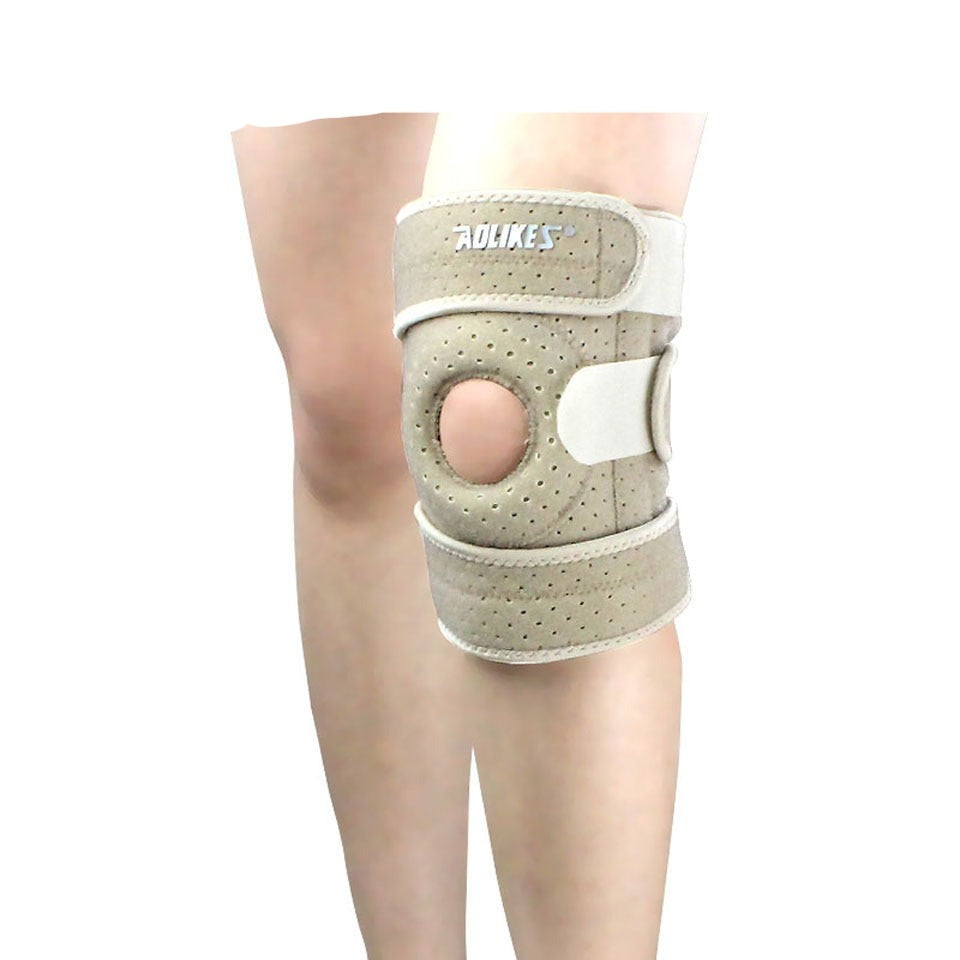 1PCS Breathable Four Spring Knee Support Brace Kneepad Adjustable