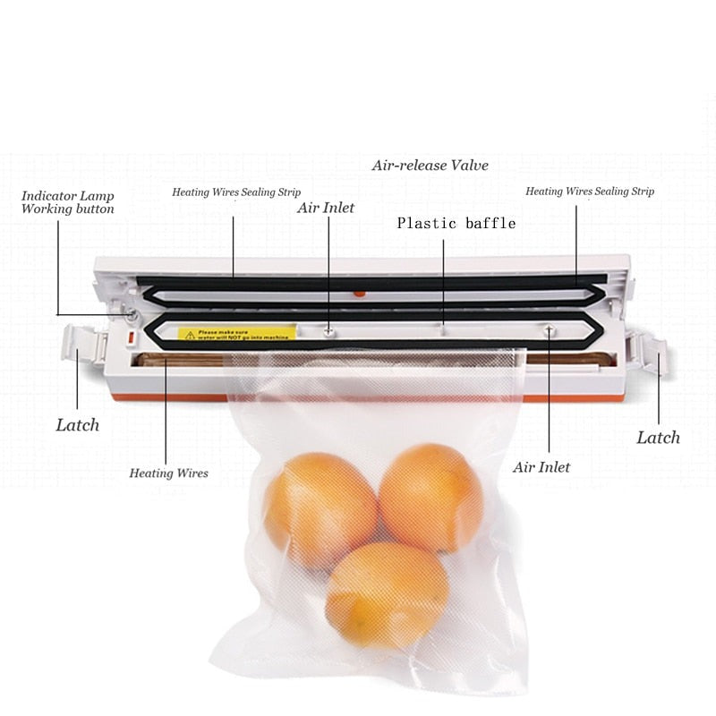 Electric Vacuum Sealer Packaging Machine For Kitchen