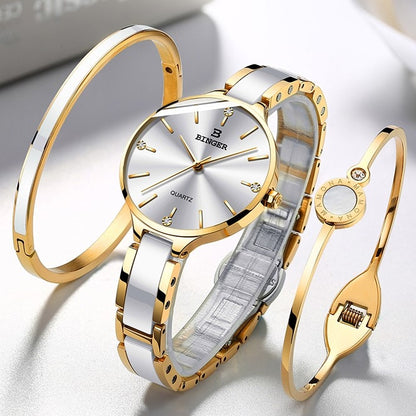 Fashion Women Watch Luxury Brand Bracelets Ceramic Watch band Sapphire