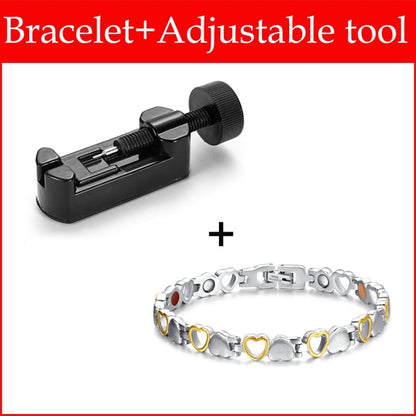 Stainless Steel Health Care Magnetic Bracelet Hand Chain For Women