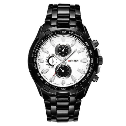 Mens Business Stainless Steel Wristwatch